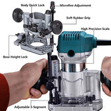 Dobetter Plunge Router Base For Compact Router, Aluminum Plunge Router Bracket Compatible with 65mm Diameter Palm Router-DBPB700 Dobetter