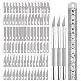 90PCS Knife Blades Precision Craft Knife Set, for DIY Artwork, Cutting, Models, Scrapbook BUIYLV