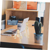 COHEALI 5pcs Cartoon Toy White Embryo Unfinished Wood Pegs Peg People Wooden Unfinished Wood Toy Wooden Peg People Wood Crafts Unfinished Peg Doll COHEALI