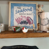 Selsela White Hen Miniature Wood Chicken Bird Art Statue Mini Carved Ornament Figurine Small Farm Animals Collectible Selsela