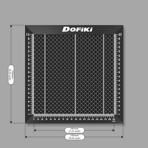 Dofiki Honeycomb Laser Bed 235mm x 235mm Laser Honeycomb Cutting Bed, 9.25” x 9.25” Small Metal Honeycomb Table Compatible with Ender 3 Ender 3 V2 - WoodArtSupply