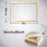 Tucocoo (16x20inch) Natural Wood Picture Frame Poster Frame Wall Photo Frame,Paint by Numbers DIY Framed,Suitable for 16x20 size photos,Large Size Tucocoo