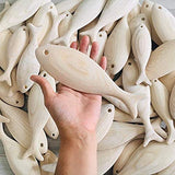 Pack of 3 Wooden Fish, 3D Unfinished Wooden Fish for Crafts, Wooden Fish Decor ,Decorative Wooden Fish, Wooden Fish Wall Decor Art, Wooden Fish Generic