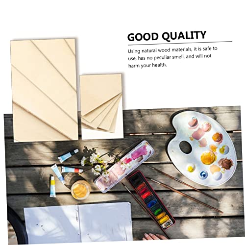 COHEALI 20 Pcs Basswood Board Wooden Panels for Painting Blank Wood for DIY  Small Wood Panels Blank Wooden Plaque Craft Wood Board Unfinished Wood