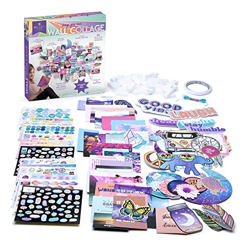 Craft-tastic Customizable Wall Collage – DIY Arts & Crafts Kit – Personalize Your Wall, Mirror, Window, or Door with 200 Prints, Inspirational Craft-tastic