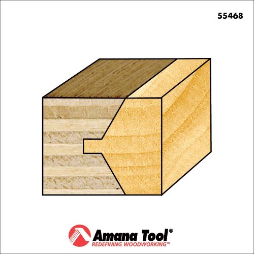 Amana Tool - 55468 2Piece Carbide Tipped Edge Banding 30 Deg x 1-19/32 Dia x 1" 2 Amana Tool