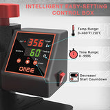 OIIEE Heat Press Machine 5 in 1 Combo Heat Press 12 x 15 Inch Heat Transfer Machine 360-Degree Swing Away Digital Shirt Printing Multifunction Heat oiiee
