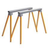 Bora Portamate PM-3300T Steel Folding Sawhorses – Set of 2 Heavy Duty Stands – Pre-Assembled, Orange, 33" Bora
