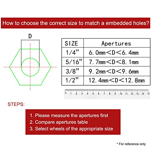 Finnhomy Stem Caster Wheels 2 Inch Heavy Duty Threaded Swivel Casters 1/2" -13 x 1" with Brake Set of 4 Premium Polyurethane Wheels PU Anti-wear Finnhomy