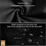 Aprons for Women Men with Pockets Cute Baking BBQ Artist Grilling Cooking Stylist Cosmetology Work Water Drop Resistant Cross Back Adjustable Canvas AMOKAH