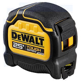 DEWALT TAPE MEASRE BLK/YLW 25FT DEWALT