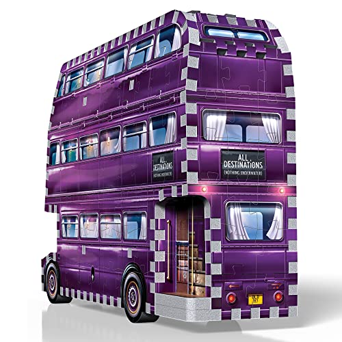 Wrebbit3D - Harry Potter – The Knight Bus 3D Puzzle for Teens and Adults | 280 Real Jigsaw Puzzle Pieces | Not Just an Ordinary Model Kit for Adults - WoodArtSupply