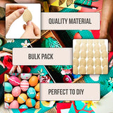 Set of 25 Unfinished Wooden Easter Eggs - 1.6" Craft Eggs for Painting and Decorating - DIY Wood Eggs for Crafts - Faux Chicken Eggs for Art Projects AEVVV