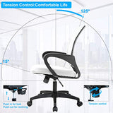 Home Office Chair Ergonomic Desk Chair Mesh Computer Chair with Lumbar Support Armrest Executive Rolling Swivel Adjustable Mid Back Task Chair for BestOffice
