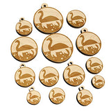 Nessie Loch Ness Monster Mini Wood Shape Charms Jewelry DIY Craft - 14mm (26pcs) - with Hole Sniggle Sloth