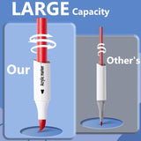 Arhomet White Acrylic Paint Markers, 6 Pack Dual Tip Double-Sided Acrylic Water-Based Paint Pens for Stone, Glass, Ceramic, Easter Egg, Metal, Wood, Arhomet