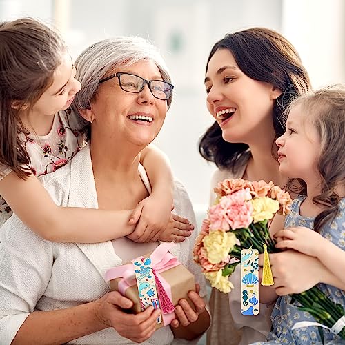 92 Pieces Unfinished Wood Bookmark with Colorful Tassels DIY Templates Blank Bookmarks Ornament Wooden Bookmarks DIY Bookmarks for Kids DIY Crafts TaoBary