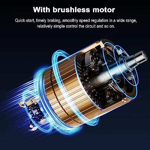 Random Orbit Sander, Weytoll 5'' Brushless Random Orbit Sander, Cordless Orbital Sander, Storage Bag, max. 24000RPM, 6 Speed variable Orbital Sander, Weytoll