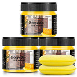 CARGEN 3 PCS Wood Seasoning Beewax Natural Beewax Traditional Wood Wax Multipurpose Beeswax Furniture Polish for Wood Polish Furniture Care CARGEN