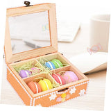 VILLFUL 3pcs Wooden Box Portable Jewelry Organizer Unfinished Jewelry Cabinet Ring Organizer for Jewelry Ear Ringing Jewelry for Women Necklace VILLFUL