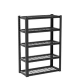 REIBII Garage Shelving, 72" Garage Storage Shelves Heavy Duty Shelving Units and Storage Loads 2000LBS, Adjustable 5 Tier Metal Shelving for Garage REIBII