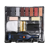 19pc Hardwood Laminate Wooden Wood Floor Repair Kit Wax Chip Scratch with Case WINTOOLS