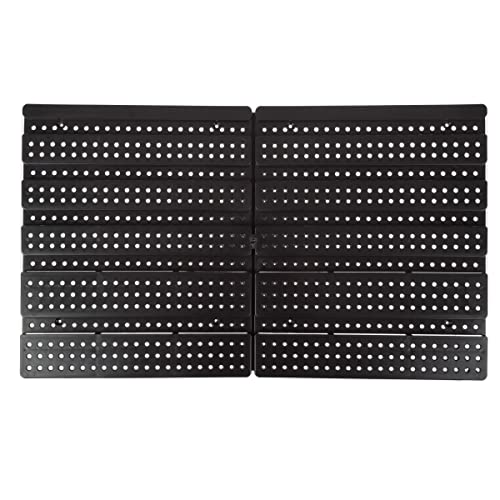 Wall-Mounted Garage Storage Bins - 30 Compartments for Garage Organization, Craft Supply Storage, Tool Box Organizer Unit by Stalwart (Red/Blue) Stalwart