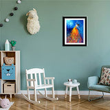 Betionol 12x16 Picture Frame 2 Pack, Display 12x16in/30x40cm Diamond Painting Kits/Photos/Prints, Black Natural Solid Wood Picture Frame with Acrylic Betionol