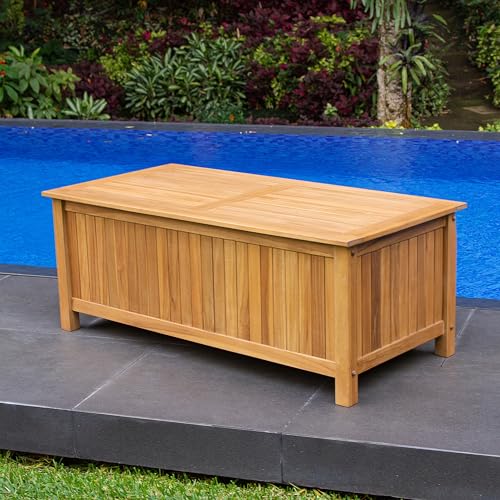 Cambridge-Casual AM-370218T Arie Storage Box, Natural Teak Cambridge Casual