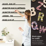 Arteza Wooden Letters and Numbers, 144 Unfinished Wood Pieces, 104 Letters, 40 Numbers, Poplar Plywood, Craft Supplies for Customizing Art Projects ARTEZA