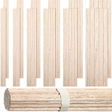 215 Pieces Balsa Wood Sticks Wooden Dowel Rods 1/8, 3/16, 1/4, 5/16, 3/8, 1/2 Inch Round Hardwood Unfinished Wooden Strips for DIY Molding Crafts Yulejo