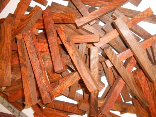 Exotic King Cocobolo Rosewood Pen Blanks - 25 pcs - 3/4" x 3/4" x 5" - WoodArtSupply