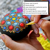 Made By Me Horizon Group USA Acrylic Paint Pens, 6-Pack, Paint Pens for Rock Painting, Stone, Ceramic, Glass, Wood, Fine-Tip, Easy-to-Use, Long Made By Me