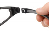 Gateway Safety 21GB79 Swap Wraparound Hybrid Eye Safety Glasses/Goggles, Clear Anti-Fog Lens, Black Frame with Foam Edge Gateway Safety