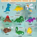 MOMOTOYS Dinosaur Toy Kids Sewing Kits for Kids Ages 8-12 - Beginner Sewing Kit for Kids -Kids Felt Sewing Kit - Sew Spectacular Adorable Animals - MOMOTOYS