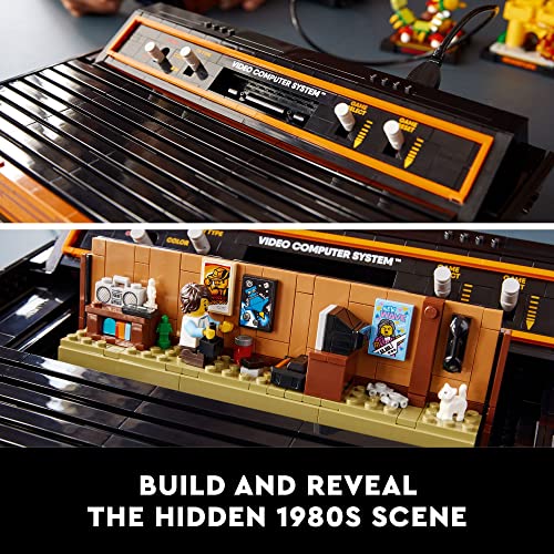 LEGO Icons Atari 2600 Building Set 10306 - Retro Video Game Console and Gaming Cartridge Replicas, Featuring Minifigure and Joystick, Nostalgic 80s LEGO