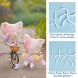 PH PandaHall 6pcs Body Joint Skeleton 3 Sizes Figure Movable Skeleton Plastic Joint Jeton Ball Socket Teddy Bear Connectors Soft Making Limbs and PH PandaHall