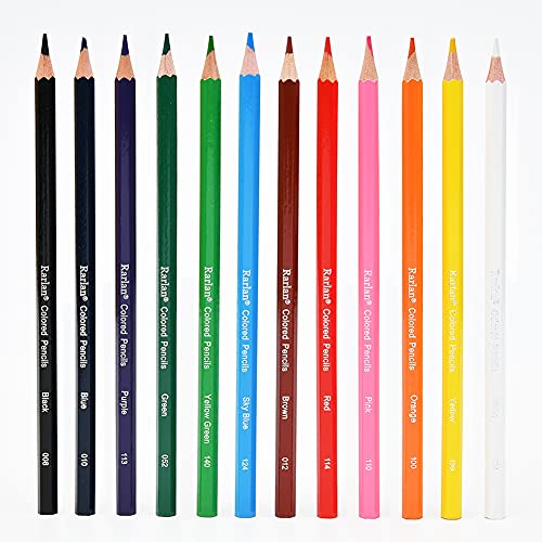 Rarlan Colored Pencils Bulk, Pre-sharpened Colored Pencils for Kids, 12 Assorted Colors, Pack of 36, Coloring Pencils 432 Count Rarlan