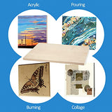 Unfinished Birch Wood Canvas Panels Kit, Falling in Art 2 Pack of 18x24’’ Studio 3/4’’ Deep Cradle Boards for Pouring Art, Crafts, Painting, and More Falling in Art