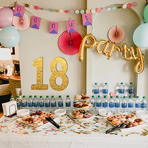 AIEX 17 Inch Blank Wooden Number 1 White Unfinished Wood Slices Sign Board for DIY Craft Projects Home Sign Wall Birthday Wedding Party Decoration AIEX