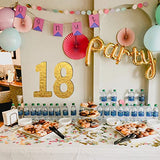 AIEX 17 Inch Blank Wooden Number 1 White Unfinished Wood Slices Sign Board for DIY Craft Projects Home Sign Wall Birthday Wedding Party Decoration AIEX