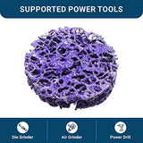 Benchmark Abrasives 2" Quick Change Non Woven Nylon Extra Coarse Strip Discs for Sanding Polishing Paint Removal with Male R-Type Backing Use with Benchmark Abrasives