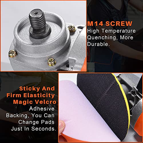 Buffer Polisher, Powerful Buffer Waxer, 7-Speed Rotary Polisher with 6" and 7" Backing Plate, 1580W Rotary Polisher for Car Polishing, Waxing, Glaze, EZISOE