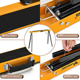 WORKESS Saw Horses 2 Pack Folding, Portable Saw Horses Heavy Duty 550 lbs Weight Capacity Portable Folding Legs and Easy Carry Handle WORKESS