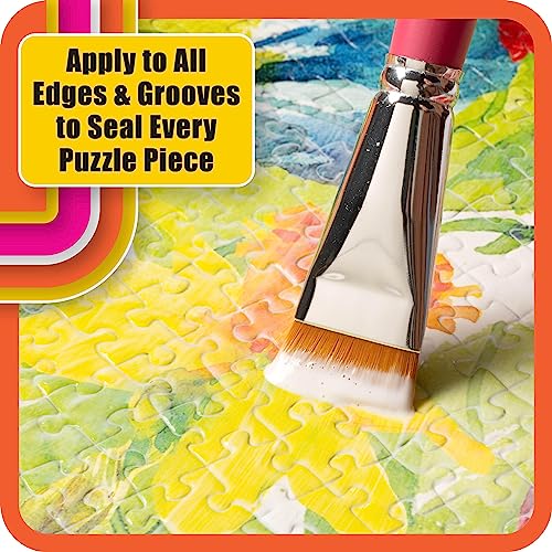 Mod Podge Puzzle Saver, Premium Matte All-in-One Glue, Sealer, and Finish, 8 fl oz, CS27589, Clear Mod Podge