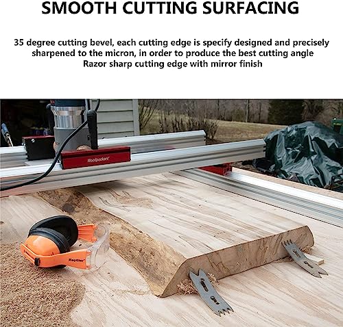 SpeTool Spoilboard Surfacing Router Bit Carbide Insert with ATS Coated 1 inch Cutting Diameter 1/4 Shank Diameter 2+2 Router Planner SpeTool