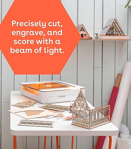 Glowforge Aura Craft Laser Cutter - Just a click to print gifts, cards, decor, & more. Hundreds of materials like wood, acrylic, even chocolate. Glowforge