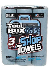 SELLARS WIPERS & SORBENTS Tool 3PK BLU Shop Towel SELLARS WIPERS & SORBENTS