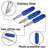 Elefama Deep Cut Blades for Ｃricut Explore Air 2 Air Maker Expression Vinyl Fabric 30PCS 60 Degree for Ｃricut Knife Cutting Blades Replacement Elefama