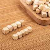 ccHuDE 100 Pcs Blank Wooden Dice Unfinished Wood Dice Wooden Cubes Wooden Square Blocks for DIY Craft Projects 16mm ccHuDE